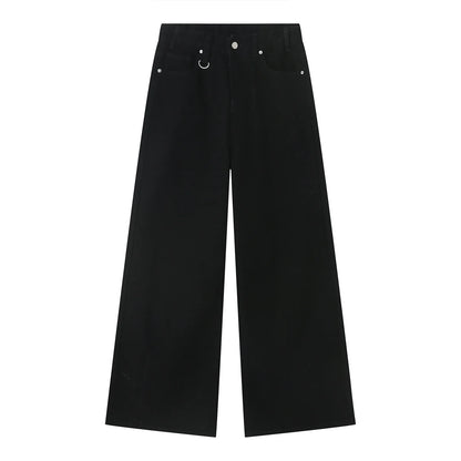 Vintage Jeans For Men Wide Leg Sweatpants Men's Baggy Jeans Retro Trousers Korean Fashion Loose Fit Denim Pants Streetwear XL39