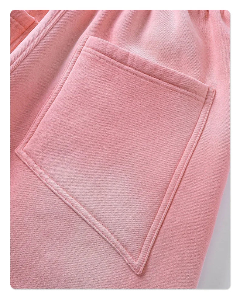 Winter New Fleece Sweatpants Men Splashing Ink Spray Dyeing Wash Distressed Wide Joggers Grinding Edges Baggy Plush Pants XL44