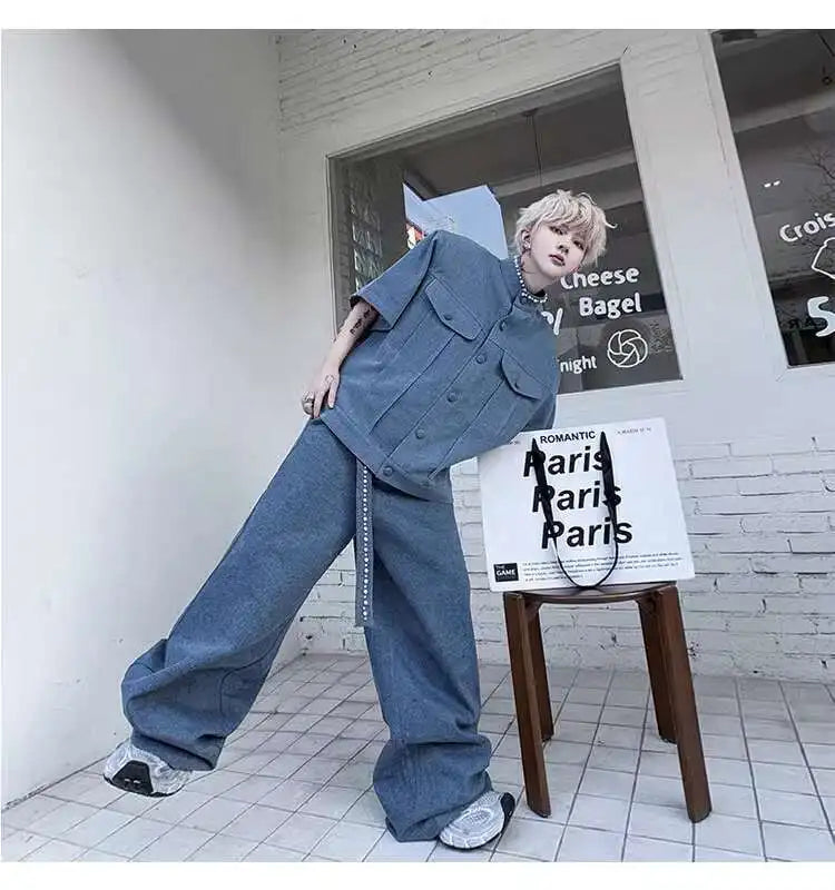 デニムルーズワイドセットアップ XL28