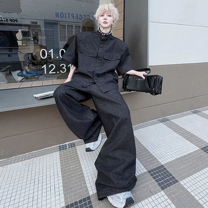 デニムルーズワイドセットアップ XL28