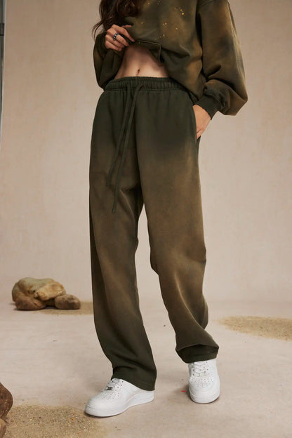 Spray-dyed sweatpants XL47