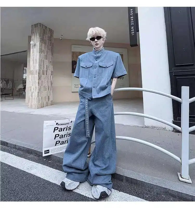 デニムルーズワイドセットアップ XL28