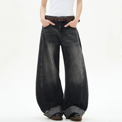 オーバーサイズ、デニム、ワイドレッグパンツ　XL7