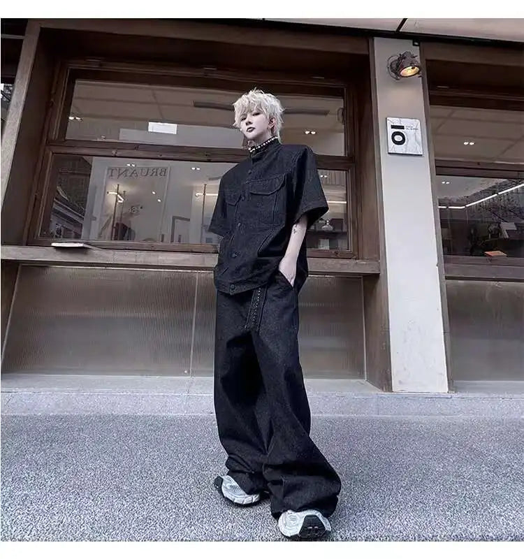 デニムルーズワイドセットアップ XL28