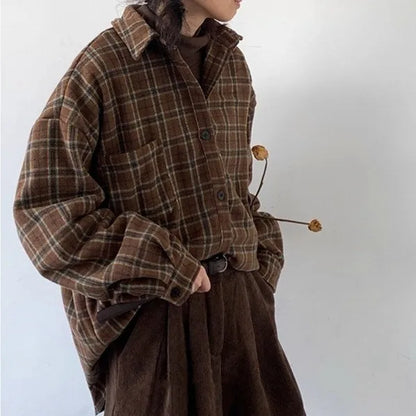 カジュアルチェックシャツ　XL13