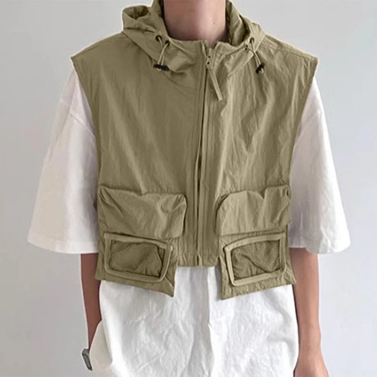 Y2K,パッチワークジッパーポケットストレートウェア XL17