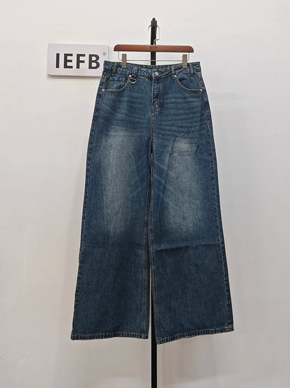 オーバーサイズ、ワイドレッグルーズデニムパンツ　XL15