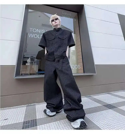 デニムルーズワイドセットアップ XL28