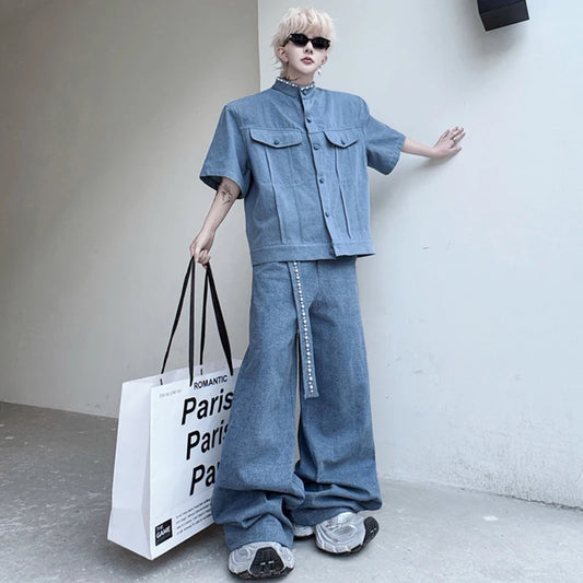 デニムルーズワイドセットアップ XL28