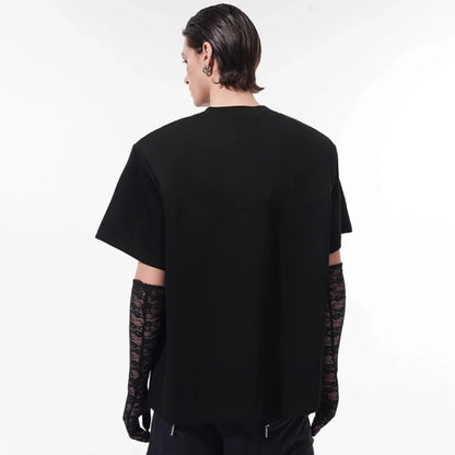 Y2K,ニッチデザインメッシュTシャツ　XL16