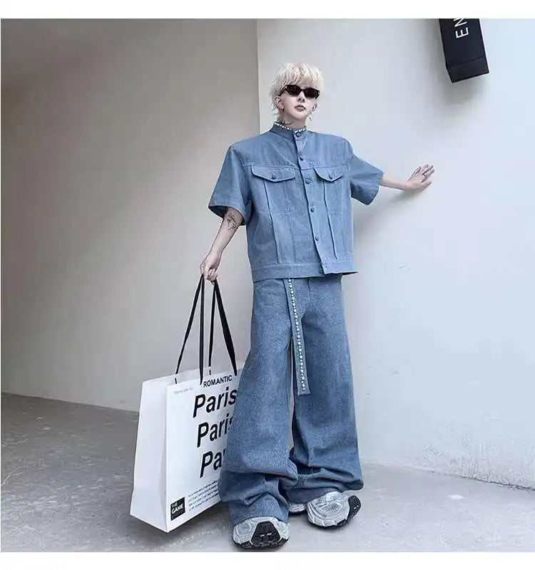 デニムルーズワイドセットアップ XL28