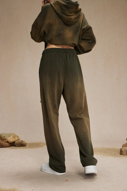 Spray-dyed sweatpants XL47