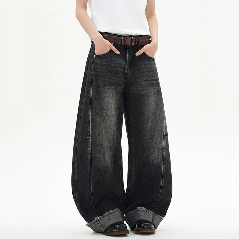 オーバーサイズ、デニム、ワイドレッグパンツ　XL7