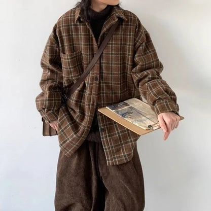 カジュアルチェックシャツ　XL13