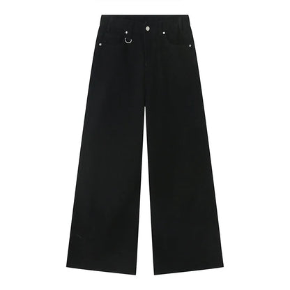 オーバーサイズ、ワイドレッグルーズデニムパンツ　XL15