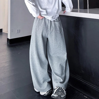 韓国モード系、オーバーサイズ、ワイドスウェットパンツ  XL1
