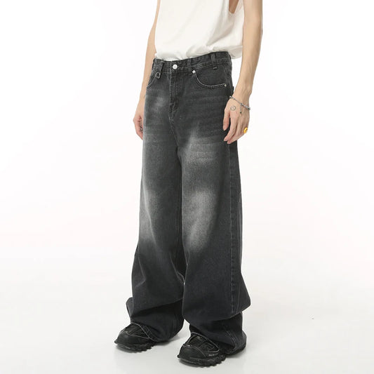オーバーサイズ、ワイドレッグルーズデニムパンツ　XL15