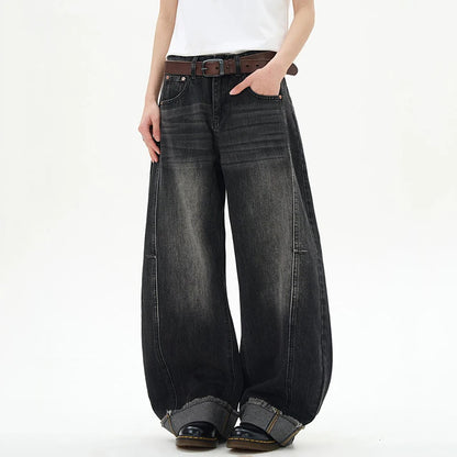 オーバーサイズ、デニム、ワイドレッグパンツ　XL7