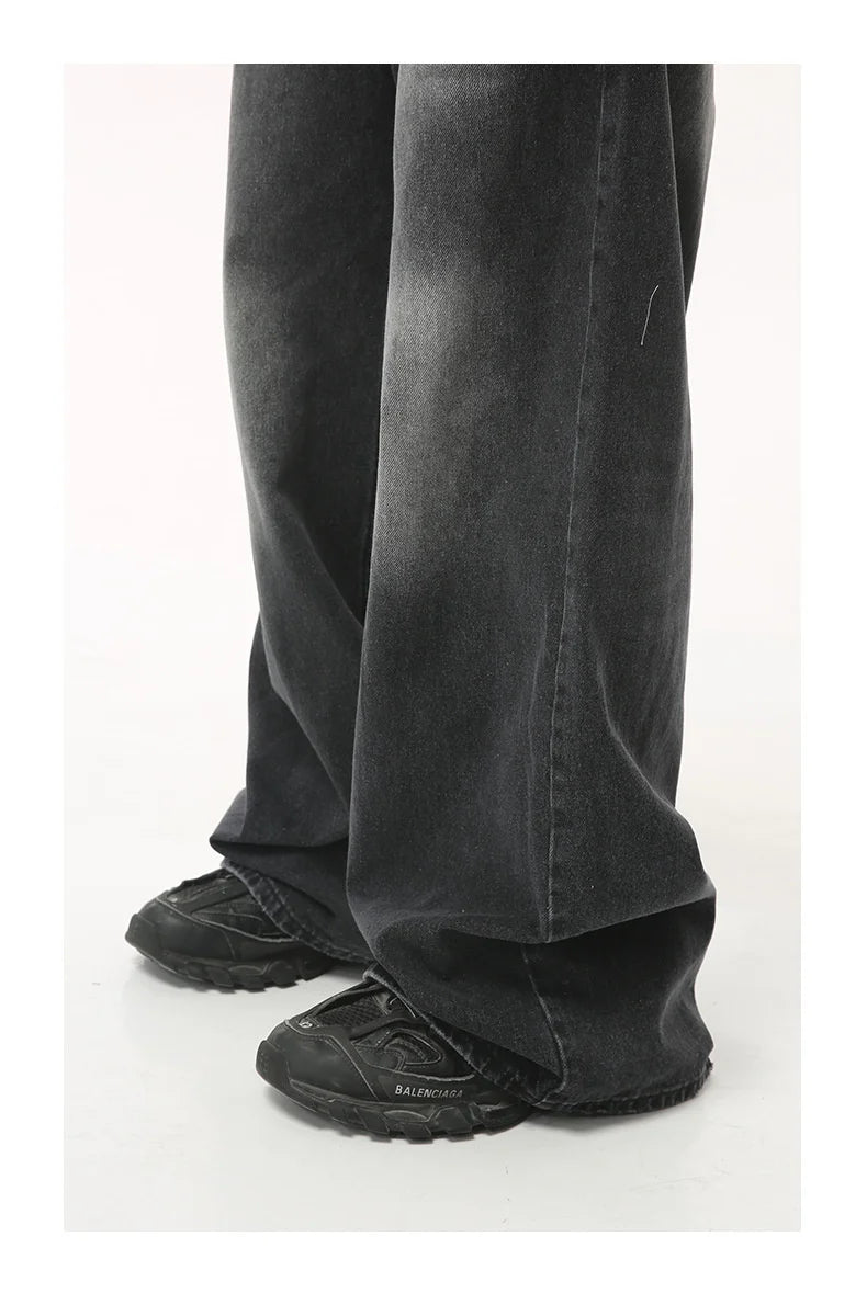 オーバーサイズ、ワイドレッグルーズデニムパンツ　XL15