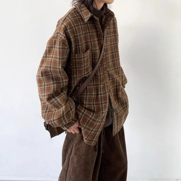 カジュアルチェックシャツ　XL13
