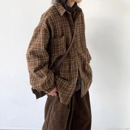 カジュアルチェックシャツ　XL13