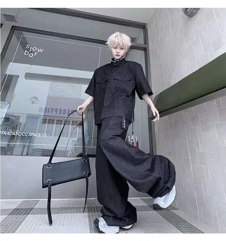 デニムルーズワイドセットアップ XL28