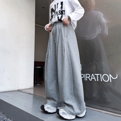 韓国モード系、オーバーサイズ、ワイドスウェットパンツ  XL1