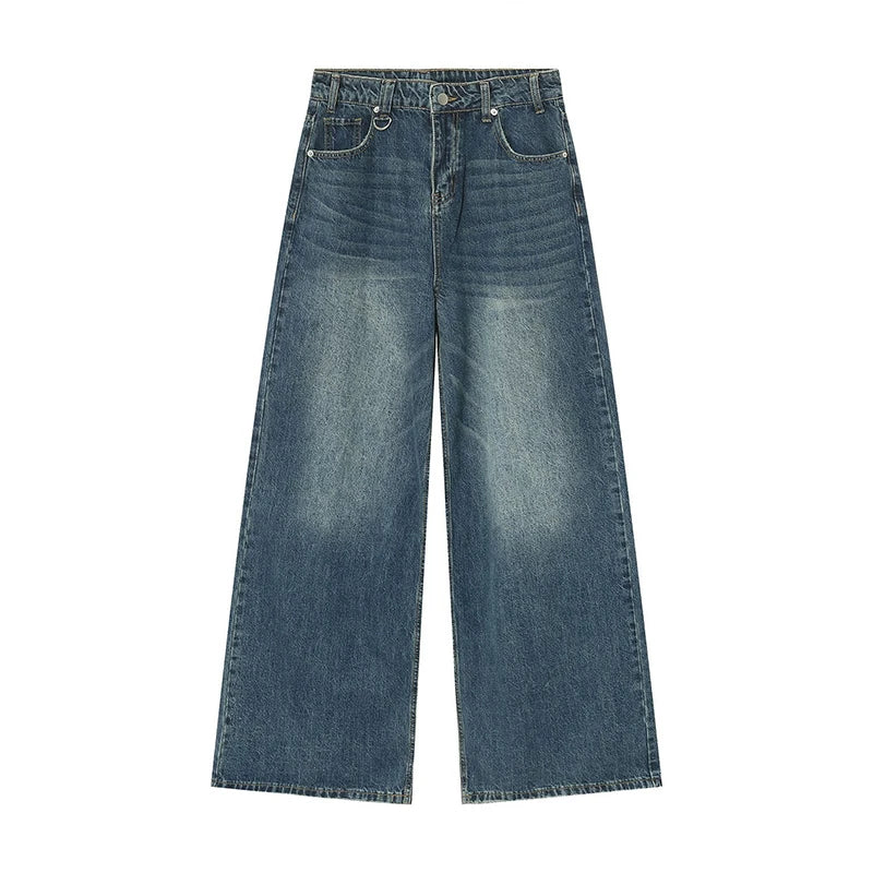 オーバーサイズ、ワイドレッグルーズデニムパンツ　XL15